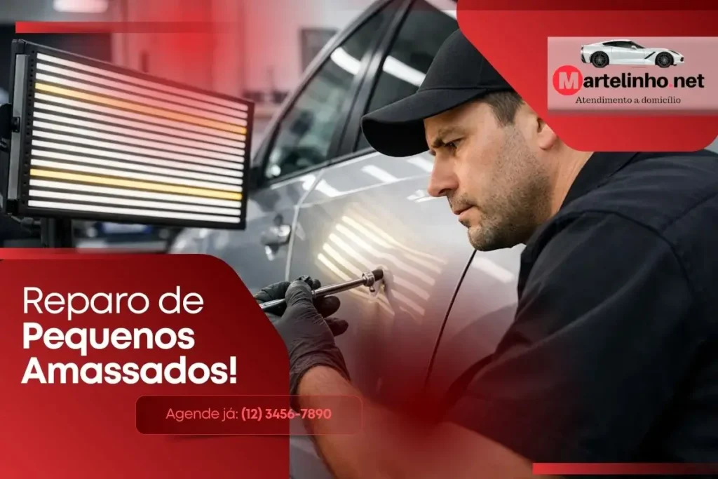 Reparo de Pequenos Amassados A Arte e a Precisão do Martelinho de Ouro
