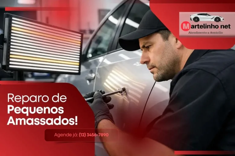 Reparo de Pequenos Amassados A Arte e a Precisão do Martelinho de Ouro