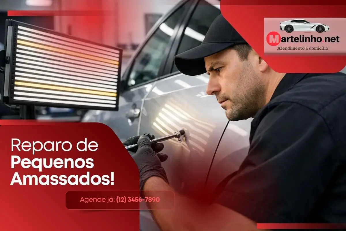 Reparo de Pequenos Amassados A Arte e a Precisão do Martelinho de Ouro