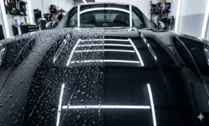 Processo de cristalização e selagem automotiva com efeito hidrofóbico - estética automotiva, polimento de carros, proteção de pintura, espelhamento, selante automotivo, martelinho